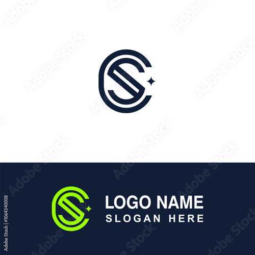 CS logo template for boutique business. etc.