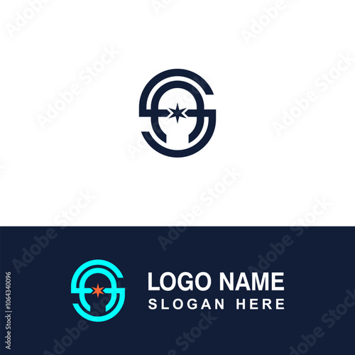 Combine SA or AS logo for perfume brand.