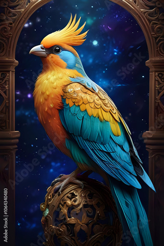 Exotic bird art