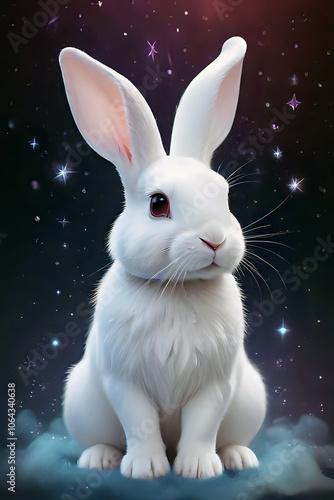 White bunny