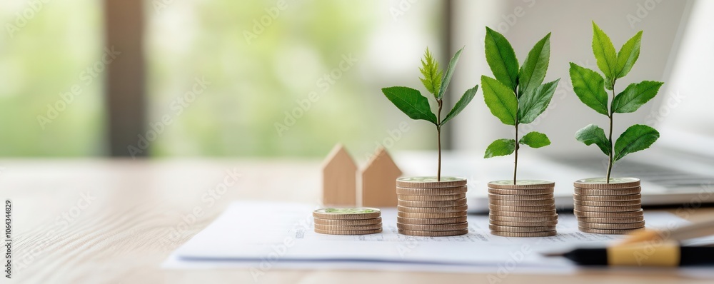 Group of investors analyzing eco-focused growth potential, concept of sustainable planning Group of investors analyzing eco-focused growth potential, concept of sustainable planning