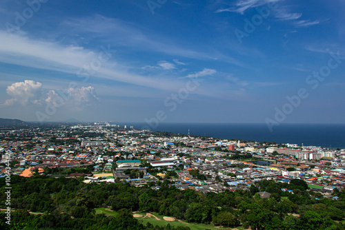 Scenic view Hua-Hin beach,Prachuap Khiri Khan.