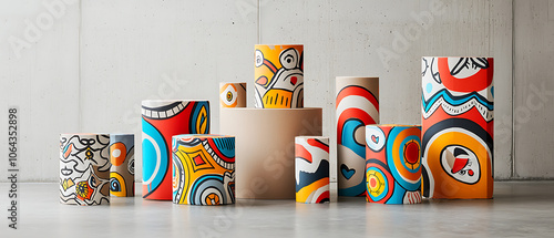 Explore creative cardboard packaging designs with hand-drawn illustrations to enhance your budget-friendly branding