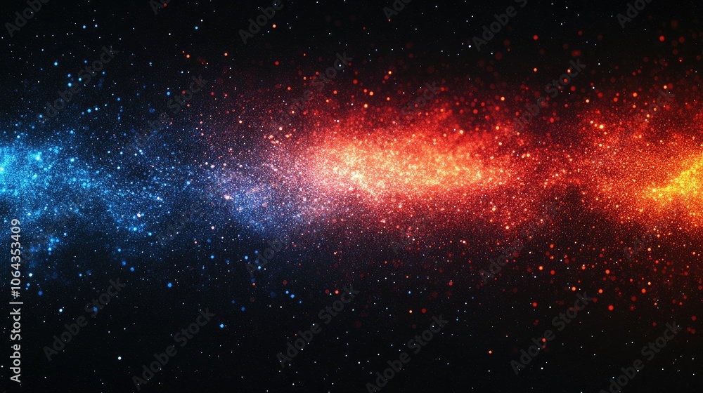 Vibrant Galaxy with Stars and Colorful Nebulae Vibrant Galaxy with Stars and Colorful Nebulae