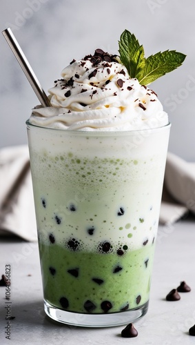 mint chocolate chip frappuccino.