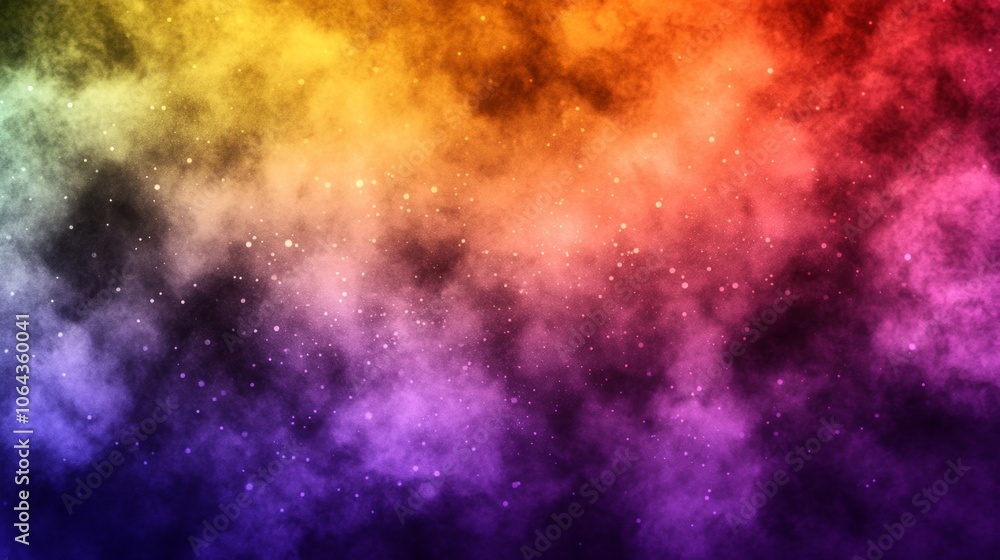 Obraz premium Abstract Cosmic Nebula Background with Stars and Galaxy Colors