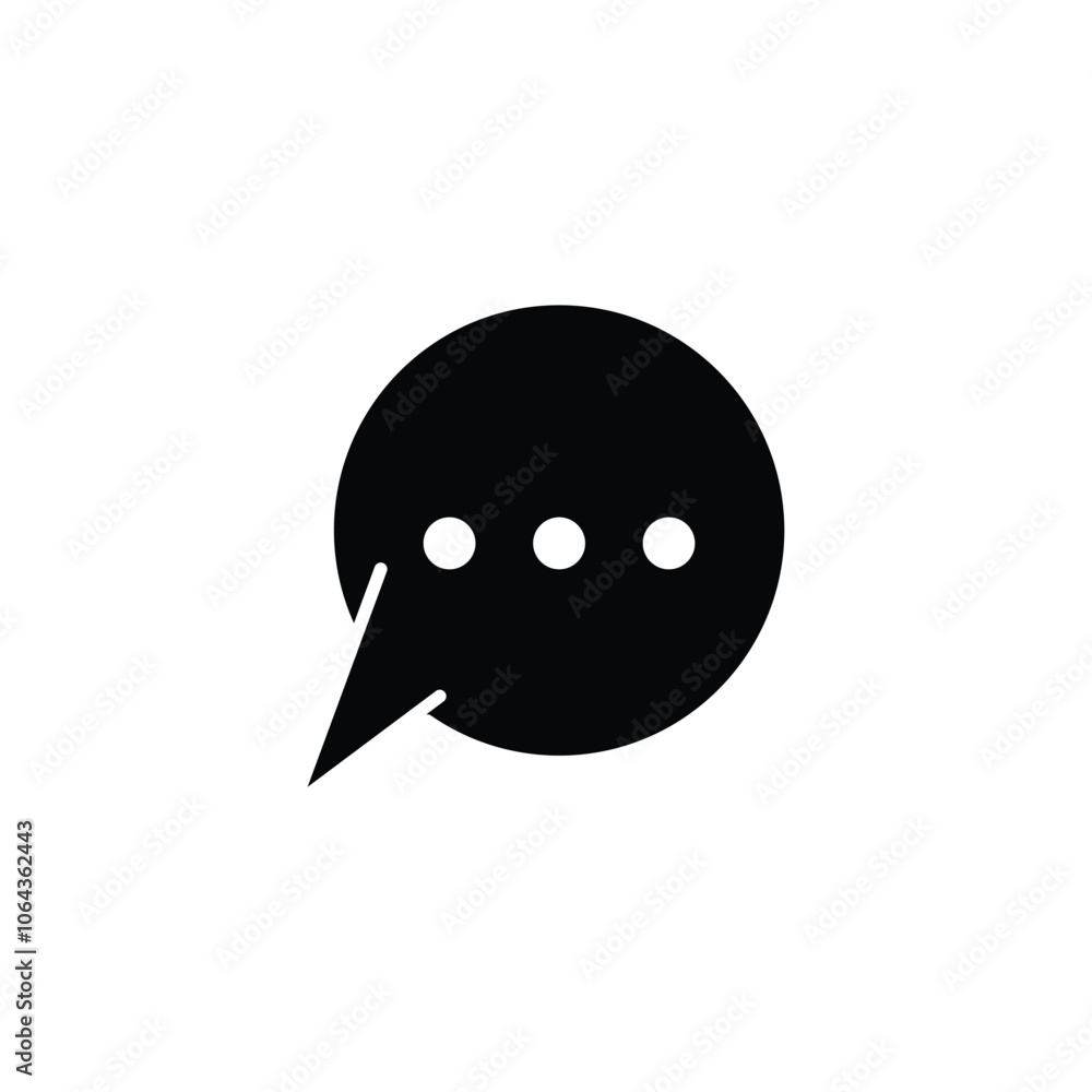 Bubble chat icon design template isolated illustration Bubble chat icon design template isolated illustration