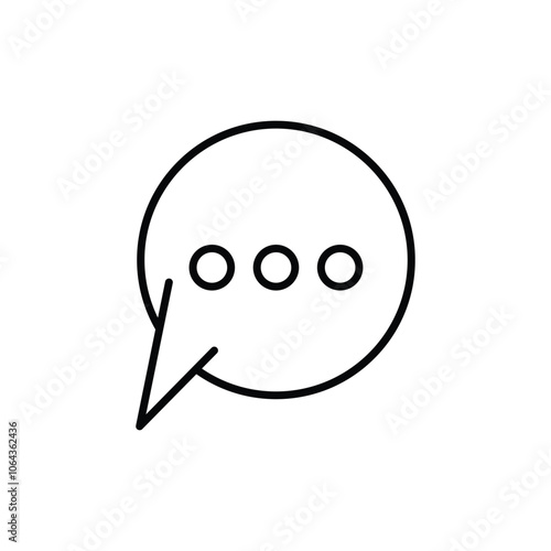 Bubble chat icon design template isolated illustration