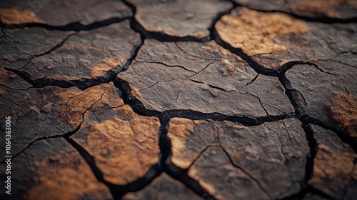 Closeup of lizard skin texture, intense detail, earthy tones, wild and rugged feel photo