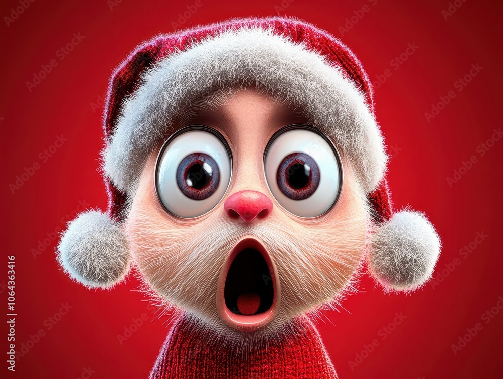 Surprised Christmas Character Surprised Christmas Character