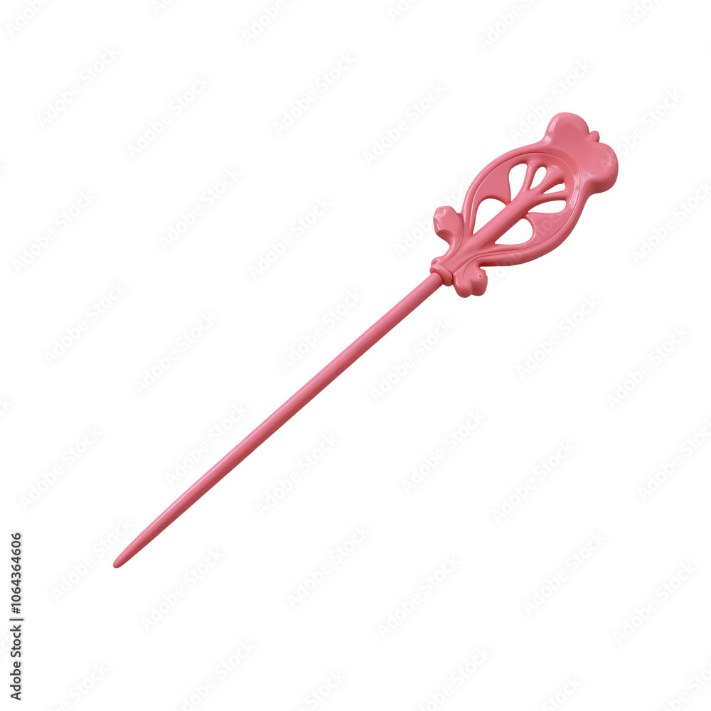 Decorative Pink Hairpin with Intricate Design Decorative Pink Hairpin with Intricate Design