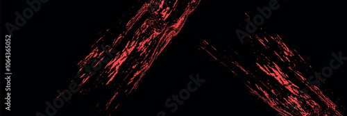 Grunge texture effect background. Distressed rough dark abstract textured. Black isolated on red. Graphic design