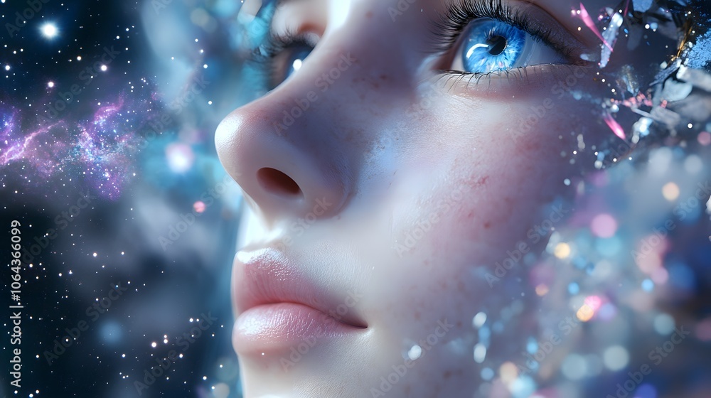 A state of serene mind gazing into the universe A state of serene mind gazing into the universe