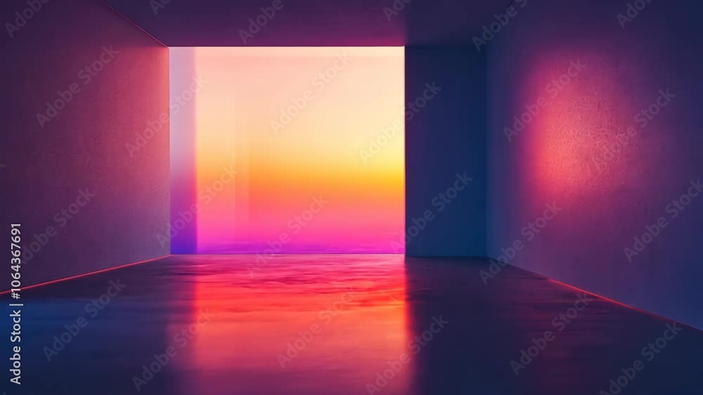 blank empty room with light glow pink blue gradient blank empty room with light glow pink blue gradient