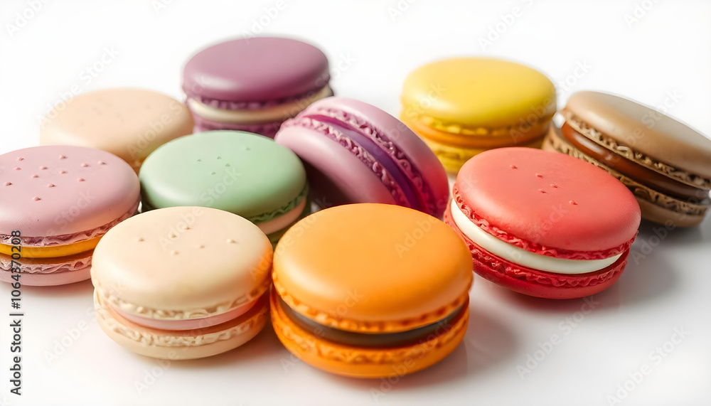 Fototapeta premium colorful macarons arranged