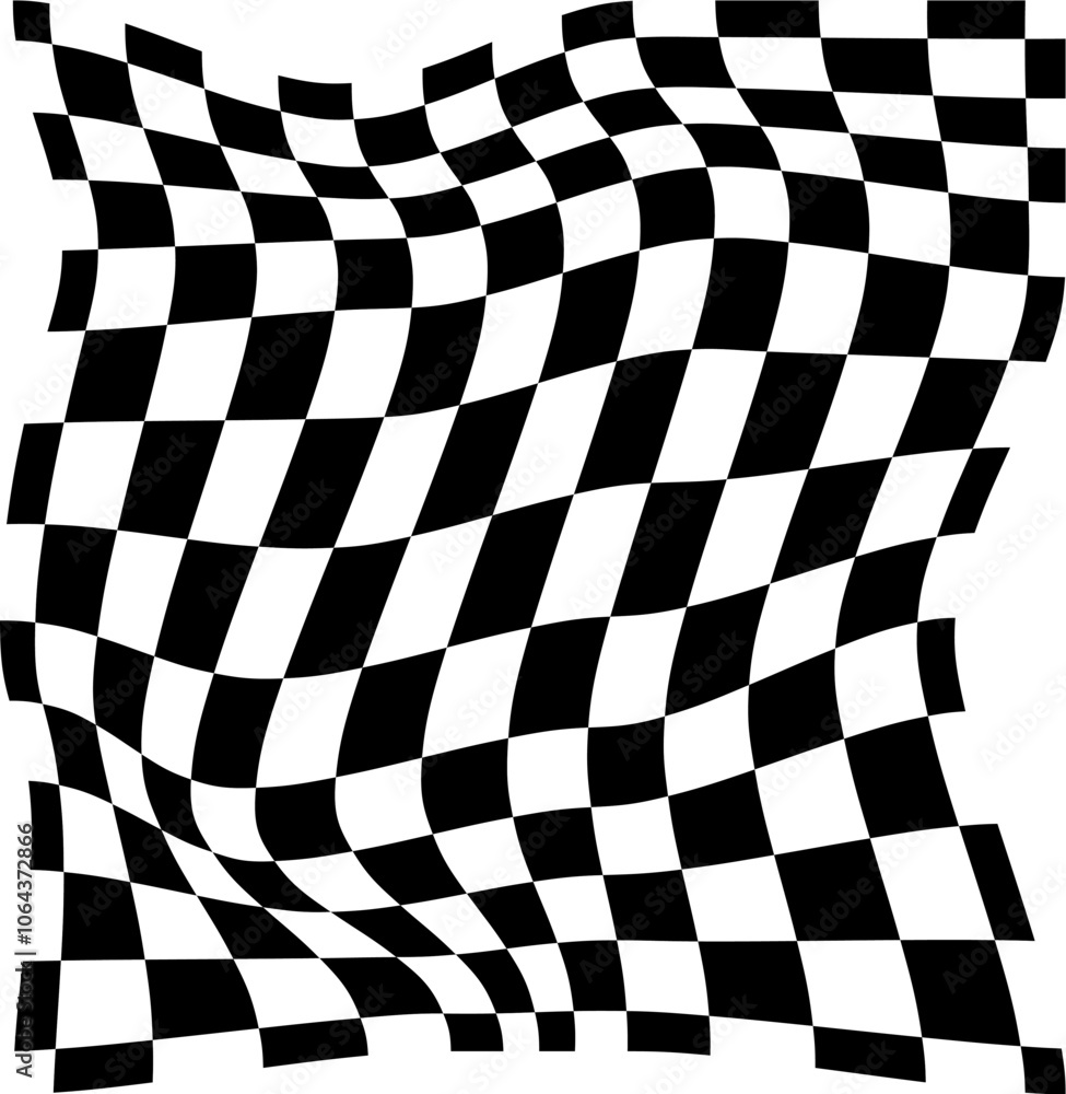 Psychedelic checkerboard pattern Psychedelic checkerboard pattern