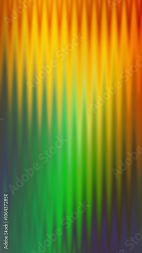 Rainbow green red orange yellow horizontal waves. Abstract retro background