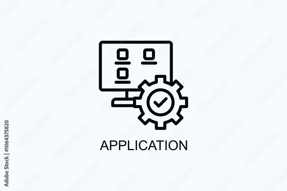 Application Vector Or Logo Sign Symbol Illustration Application Vector Or Logo Sign Symbol Illustration
