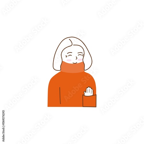short hair woman wearing sweater