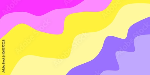 Minimalist design colorful wave background