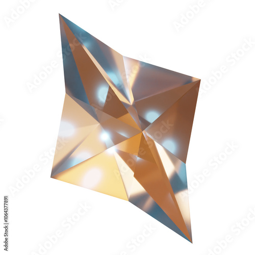 Crystal Gem 3D Illustration photo