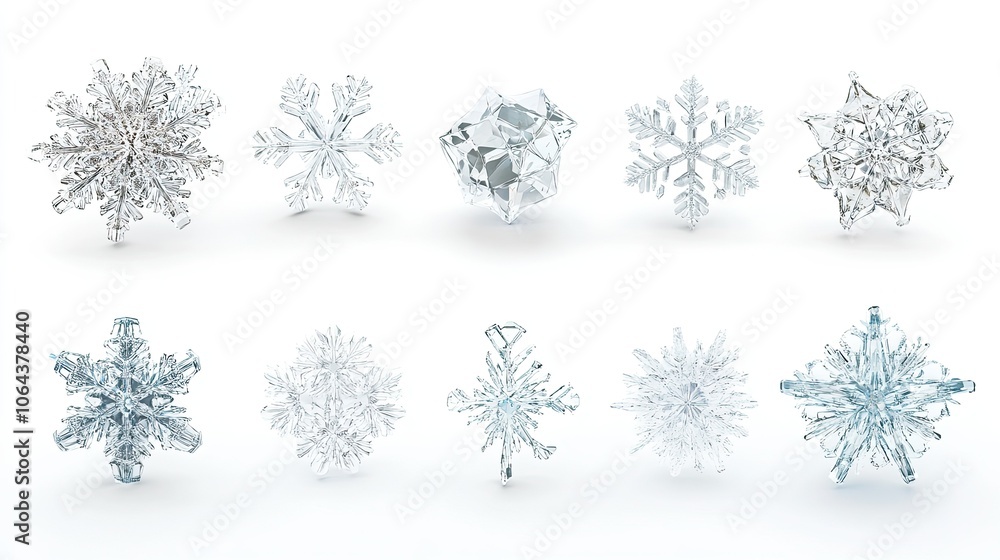 Intricate Snowflake Designs for Winter Themes Intricate Snowflake Designs for Winter Themes
