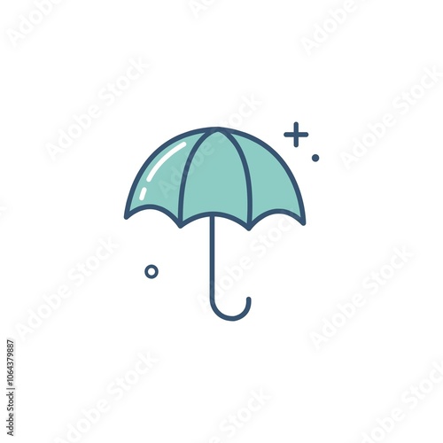 blue umbrella