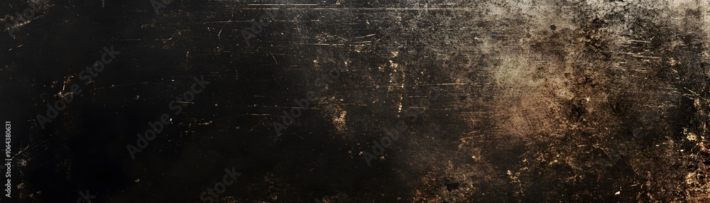 Fototapeta premium Distressed Dark Surface with Golden Specks