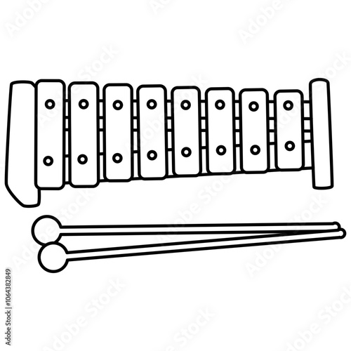 Xylophone Outline Icon