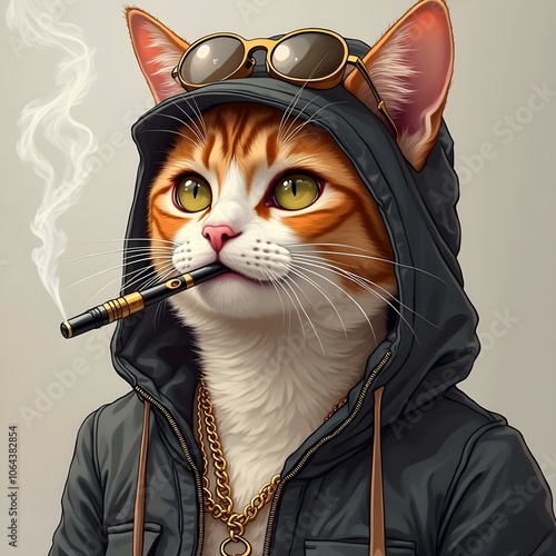 cat smoking
