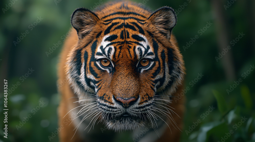 Bengal Tiger in Natural Jungle Surroundings
Bengal Tiger in Natural Jungle Surroundings