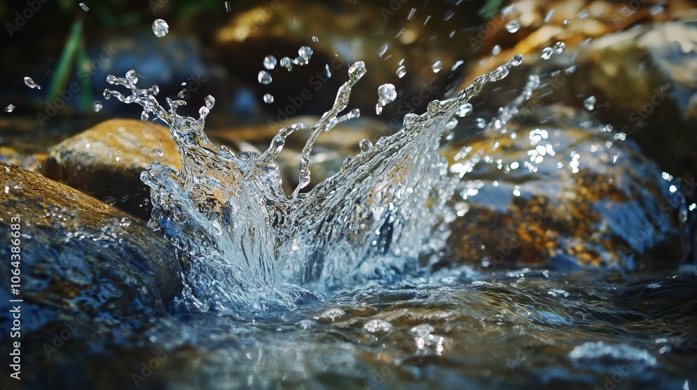 Close-up of splashing water droplets in a tranquil nature setting, capturing the beauty of liquid motion against a calm background
Close-up of splashing water droplets in a tranquil nature setting, capturing the beauty of liquid motion against a calm background