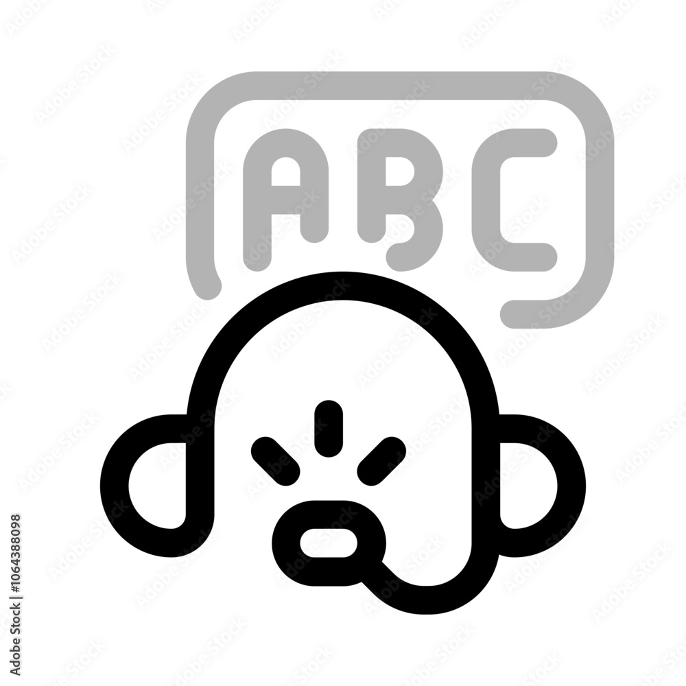 learn podcast icon with duoline style, perfect for user interface projects learn podcast icon with duoline style, perfect for user interface projects