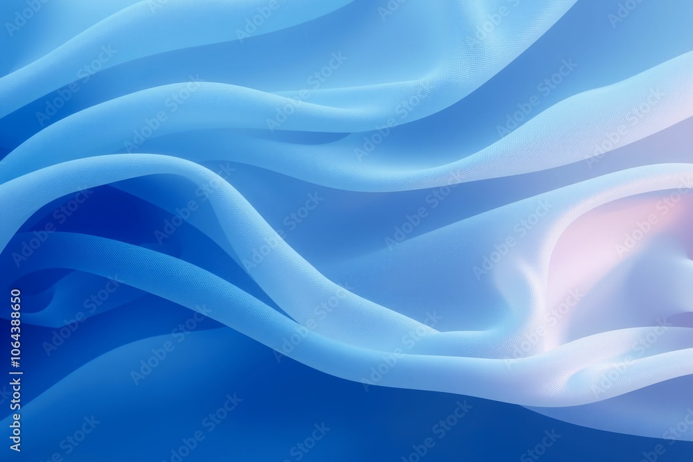 Soft Flowing Blue Fabric with Layered Translucent Waves.generative AI
Soft Flowing Blue Fabric with Layered Translucent Waves.generative AI