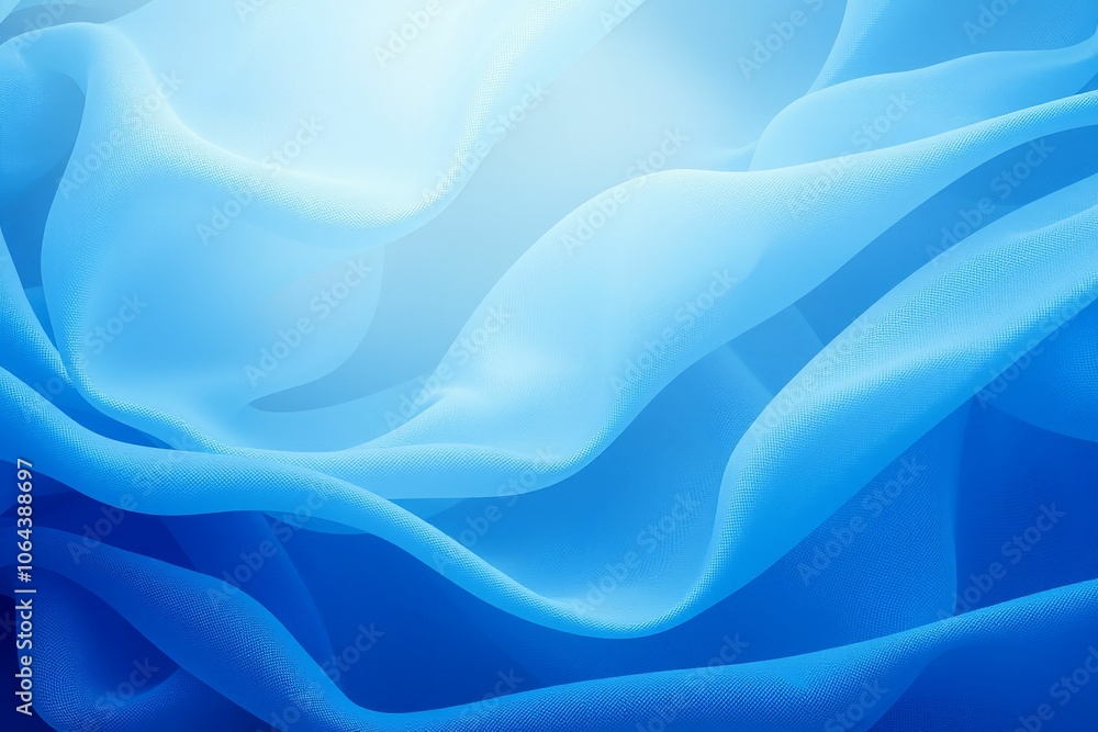 Soft Flowing Blue Fabric with Layered Translucent Waves.generative AI
Soft Flowing Blue Fabric with Layered Translucent Waves.generative AI
