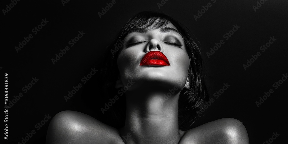 Portrait of a beautiful young female fashion model wearing designer clothes. Portrait of a beautiful young female fashion model wearing designer clothes.