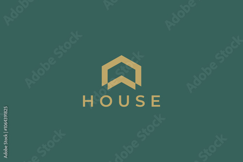 Modern Home Developer Building Concept House Real Estate Logo for Business Property
