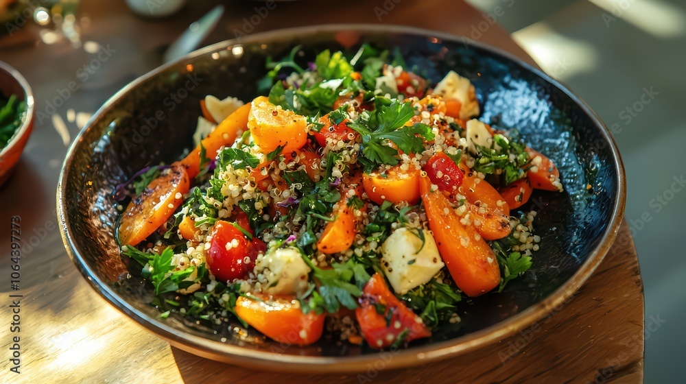 Delicious Quinoa Salad with Tomatoes, Peppers, and Herbs Delicious Quinoa Salad with Tomatoes, Peppers, and Herbs