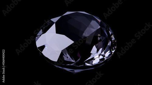 pristine gemstone with caustic patterns, deep black backdrop, luxury product rendering, volumetric ray tracing, premium jewelry visualization, specular highlights, crystalline refraction, photo