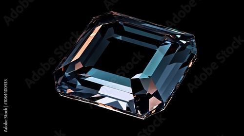 pristine gemstone with caustic patterns, deep black backdrop, luxury product rendering, volumetric ray tracing, premium jewelry visualization, specular highlights, crystalline refraction,