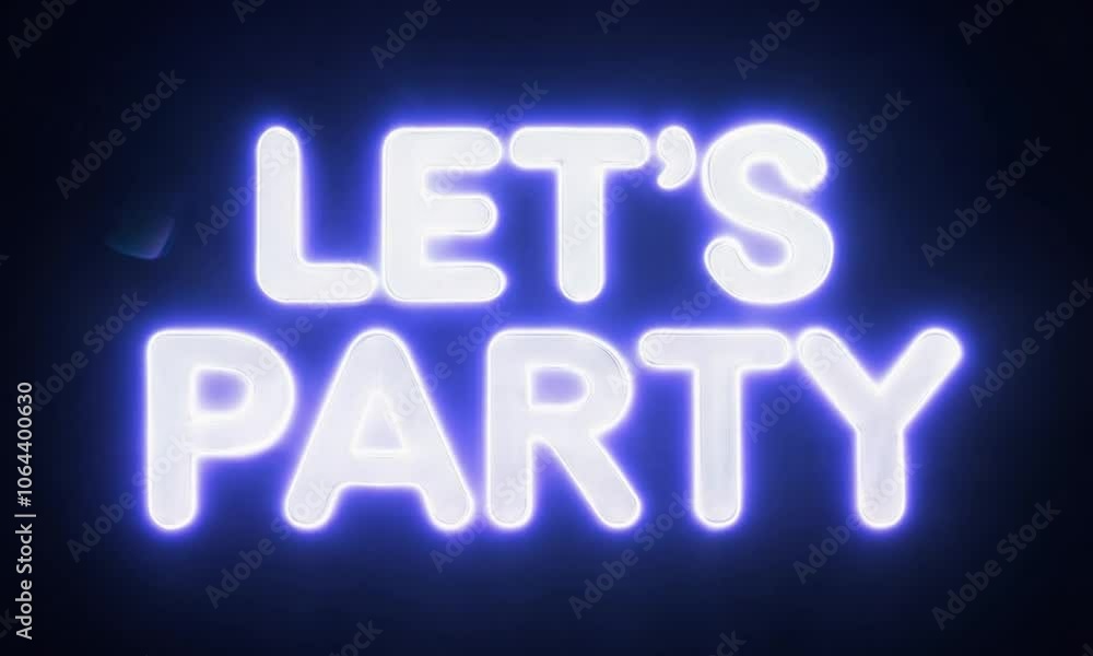 neon sign text lets party neon sign text lets party
