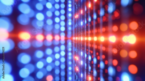 Wallpaper Mural LED TV show stage with LCD wall, reflective diode pixels, and concave monitor light panel texture illustration. Torontodigital.ca