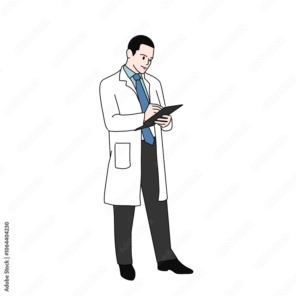 doctor with clipboard doctor with clipboard
