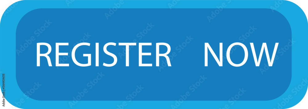 Fototapeta premium terms and button Blue register now label in modern style on transparent background