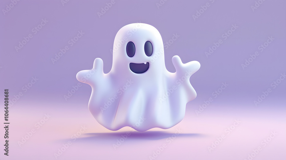 Ghost cute halloween element 3D Ghost cute halloween element 3D