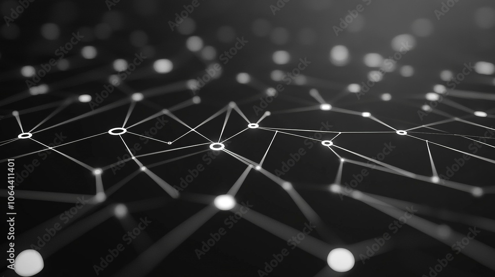 Obraz premium A digital landscape resembling a circuit board, with towering skyscraper-like structures symbolizing microchips and processors. Neon blue and green lights trace the paths of 'electrical circuits' that
