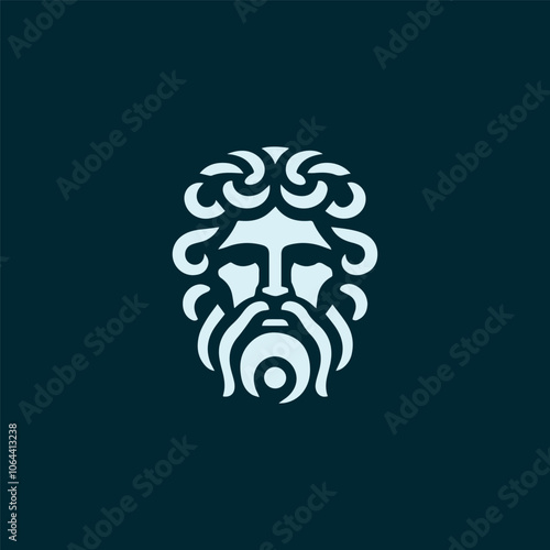 Ancient greek god logo
