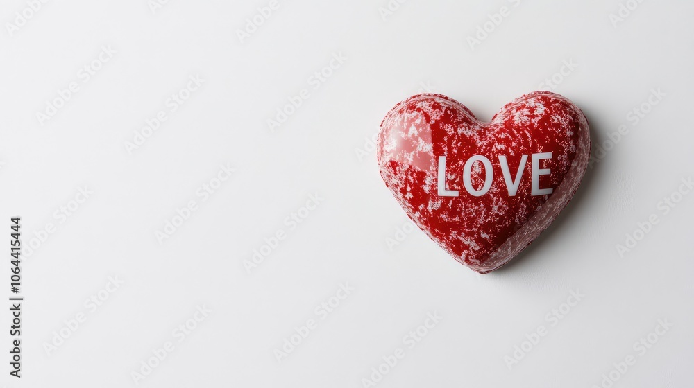 Bright Red Heart Symbolizing Love and Affection Bright Red Heart Symbolizing Love and Affection