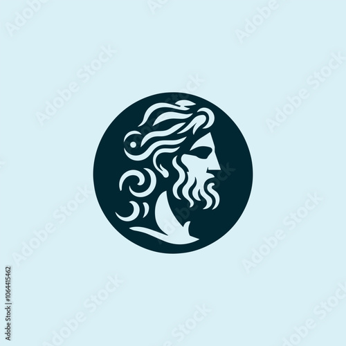 Ancient greek god logo