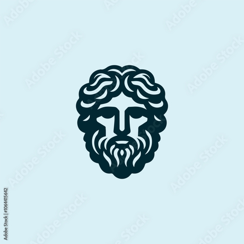 Ancient greek god logo